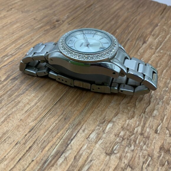 Fossil ES2879 Woman Silver Stainless Steel Analog Dial Quartz Watch - Picture 4 of 5